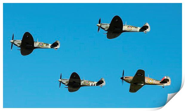 Remembrance Day Flypast Print by Barry Burston