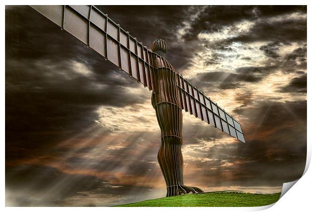 Angel of the north Print by Graham Moore