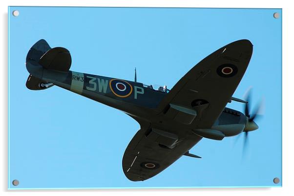 Supermarine Spitfire LF.XVIE RW382 Acrylic by Barry Burston