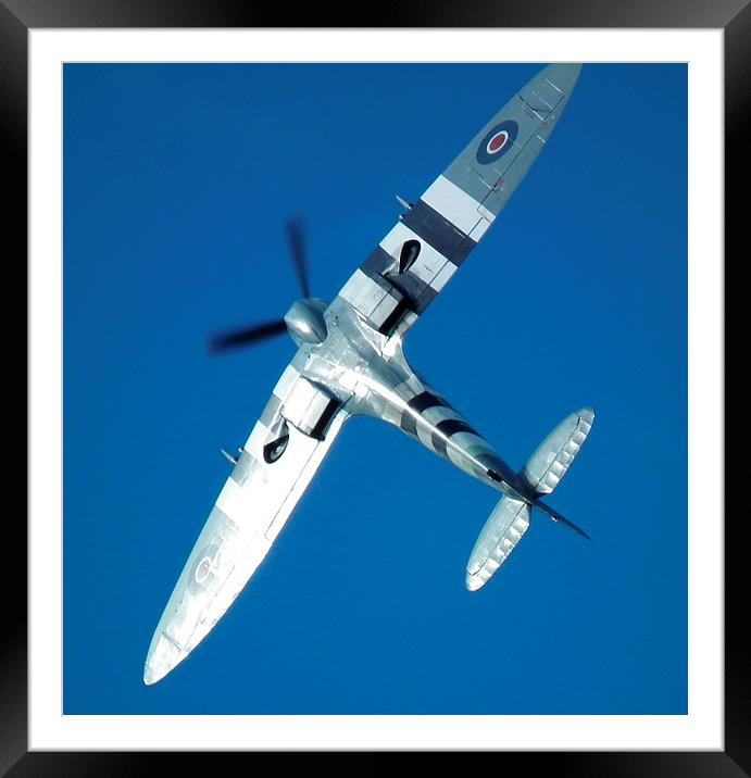 Vickers Supermarine Spitfire HF-IX Framed Mounted Print by Barry Burston