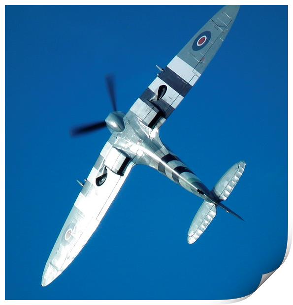 Vickers Supermarine Spitfire HF-IX Print by Barry Burston