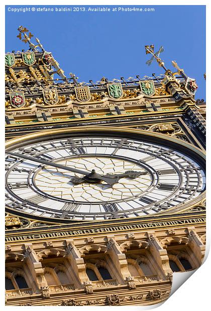 Big Ben, London, England Print by stefano baldini