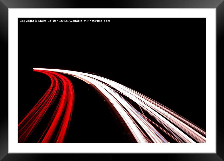 Fast Cars again Framed Mounted Print by Claire Colston