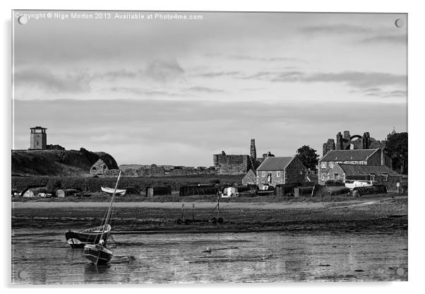 Lindisfarne Harbour Acrylic by Nige Morton