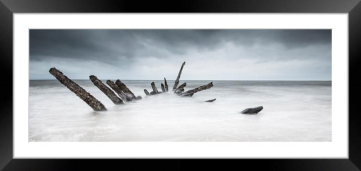 Remains of Shipwreck Framed Mounted Print by Keith Thorburn EFIAP/b