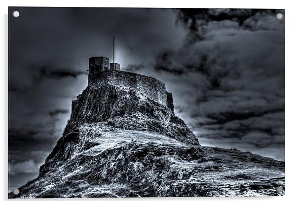 Lindisfarne Castle Acrylic by Nige Morton