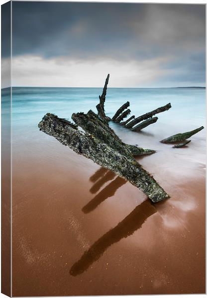 Remains of Shipwreck Canvas Print by Keith Thorburn EFIAP/b