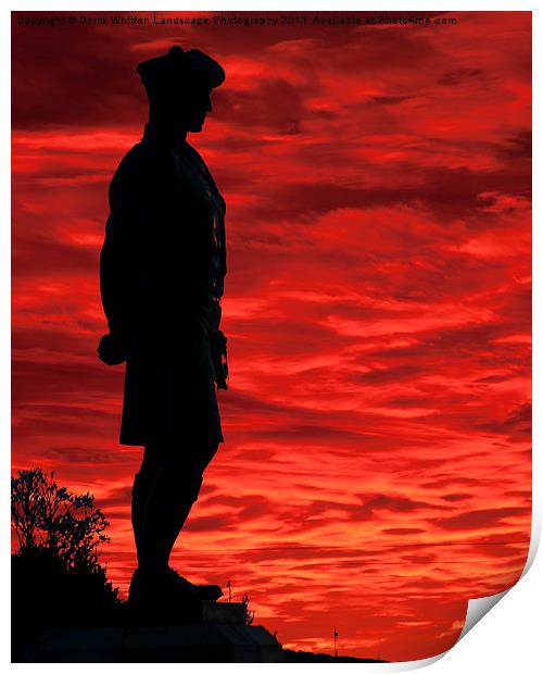 Black Watch Memorial Print by Derek Whitton