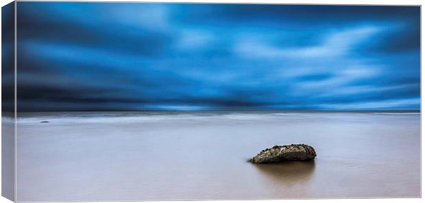 Stone on Beach Canvas Print by Keith Thorburn EFIAP/b