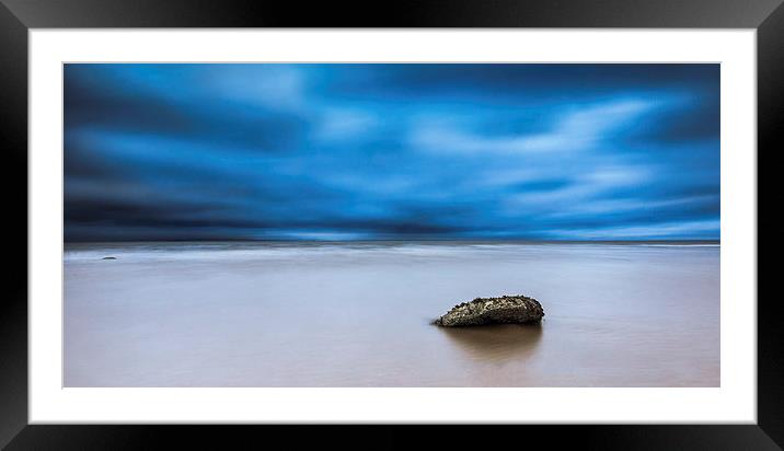 Stone on Beach Framed Mounted Print by Keith Thorburn EFIAP/b