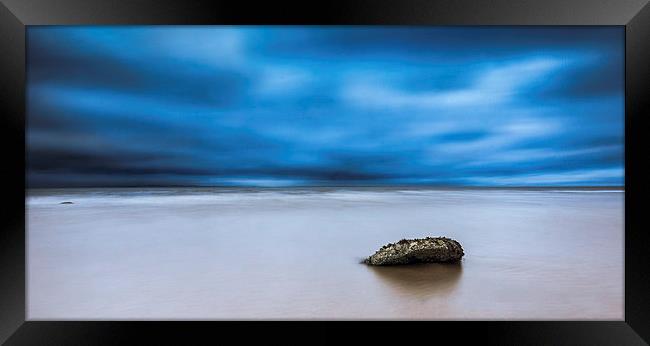 Stone on Beach Framed Print by Keith Thorburn EFIAP/b
