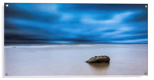 Stone on Beach Acrylic by Keith Thorburn EFIAP/b
