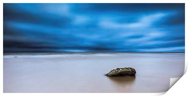 Stone on Beach Print by Keith Thorburn EFIAP/b