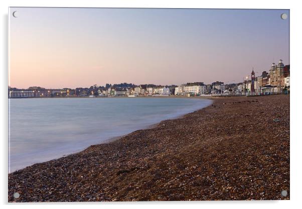 Weymouth Beach Acrylic by Paul Brewer