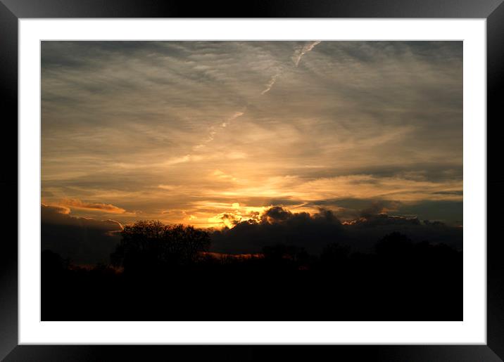Sunset over Hyde Park Framed Mounted Print by Chris Day