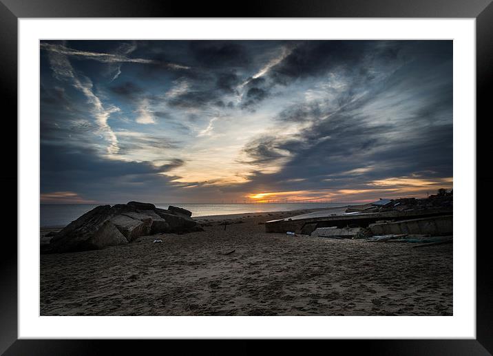 Sunrise over Lifeboat Shed Framed Mounted Print by Stephen Mole
