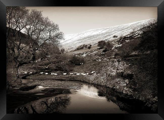 WINTER IN THE BRECON BEACONS Framed Print by Anthony R Dudley (LRPS)