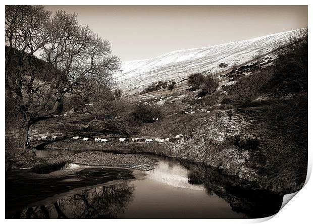 WINTER IN THE BRECON BEACONS Print by Anthony R Dudley (LRPS)