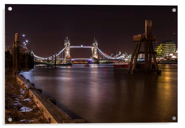 Tower Bridge Acrylic by Stuart Gennery
