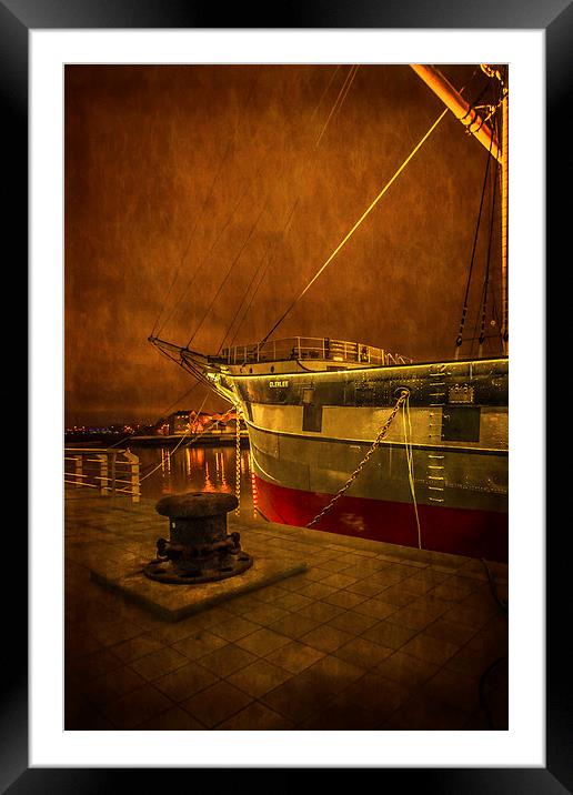 The Glenlee at  Riverside Museum Framed Mounted Print by Tylie Duff Photo Art