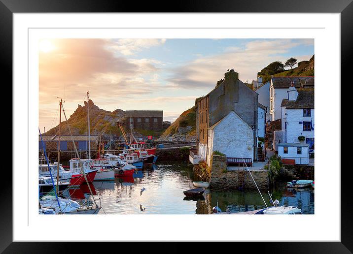 Polperro Framed Mounted Print by Andrew Roland