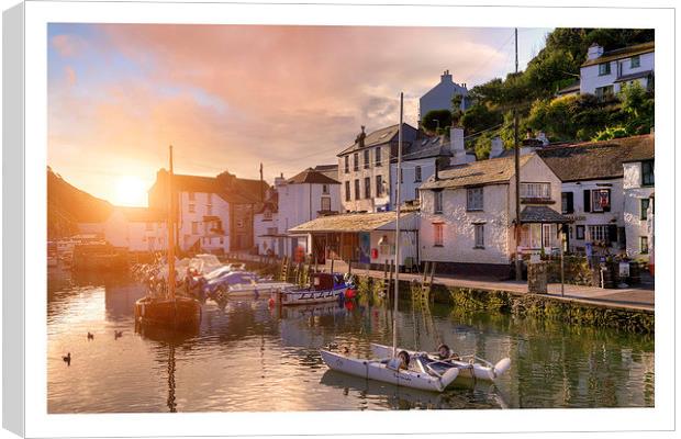 Polperro Canvas Print by Andrew Roland