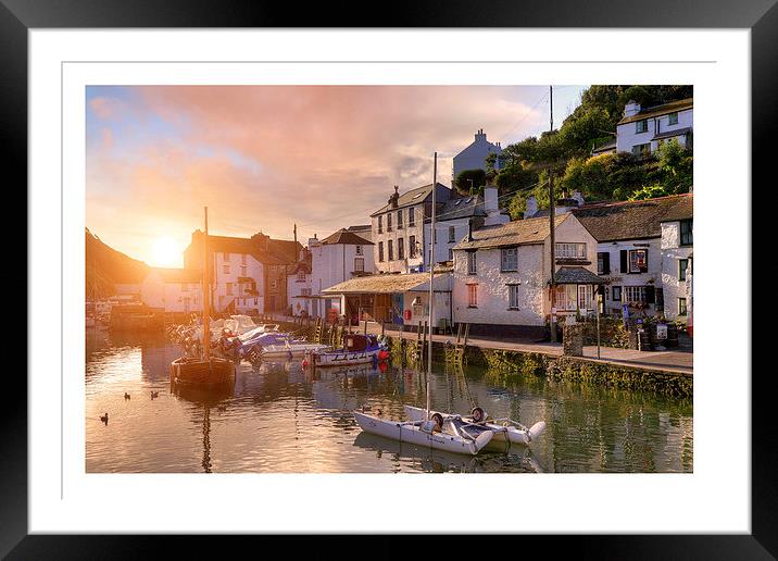 Polperro Framed Mounted Print by Andrew Roland