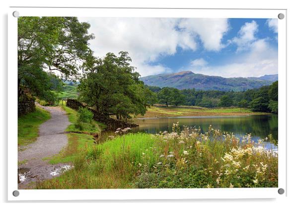 Rydal Water Acrylic by Andrew Roland