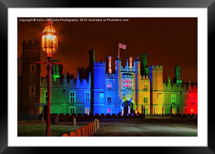 Hampton Court Palace at Christmas Framed Mounted Print by Colin Williams Photography