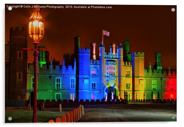 Hampton Court Palace at Christmas Acrylic by Colin Williams Photography