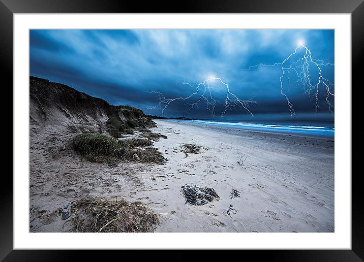 Seton Sands Beach Framed Mounted Print by Keith Thorburn EFIAP/b