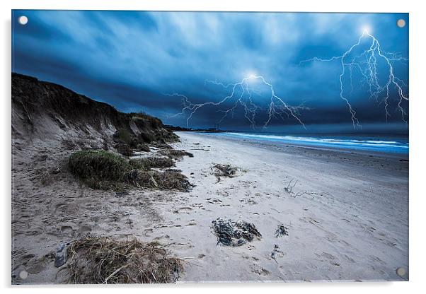 Seton Sands Beach Acrylic by Keith Thorburn EFIAP/b