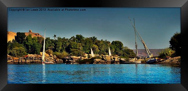 The Nile Cataract at Aswan Framed Print by Ian Lewis