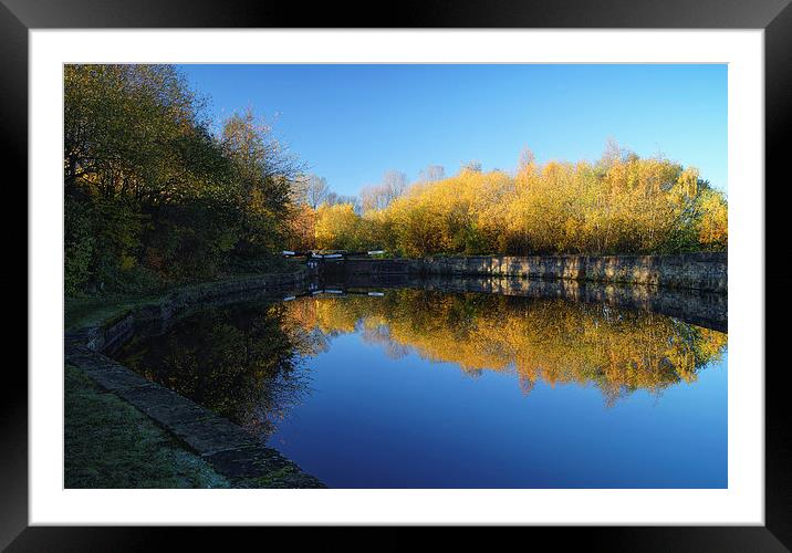 Sheffield Canal Reflections Framed Mounted Print by Darren Galpin