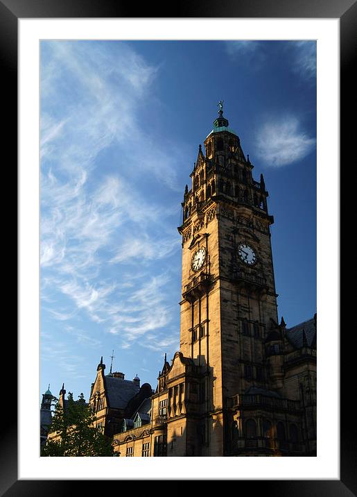 Sheffield Town Hall Framed Mounted Print by Darren Galpin