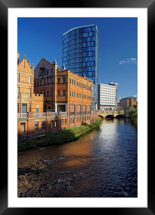 River Don From Ladys Bridge, Sheffield Framed Mounted Print by Darren Galpin