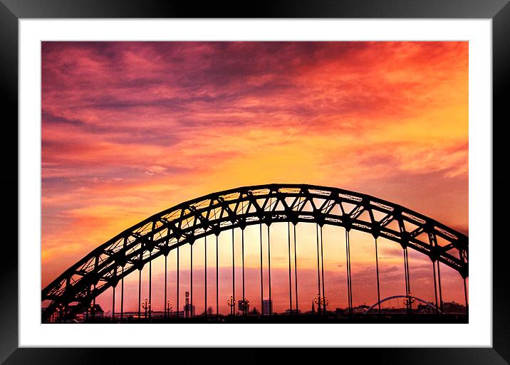Tyne Sunrise Framed Mounted Print by Toon Photography