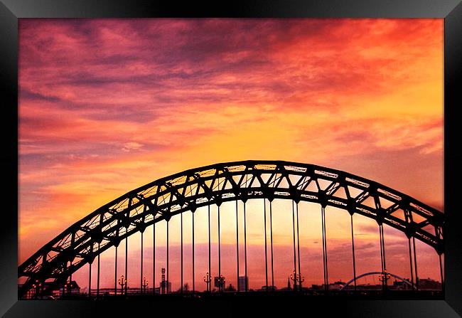 Tyne Sunrise Framed Print by Toon Photography