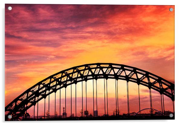 Tyne Sunrise Acrylic by Toon Photography