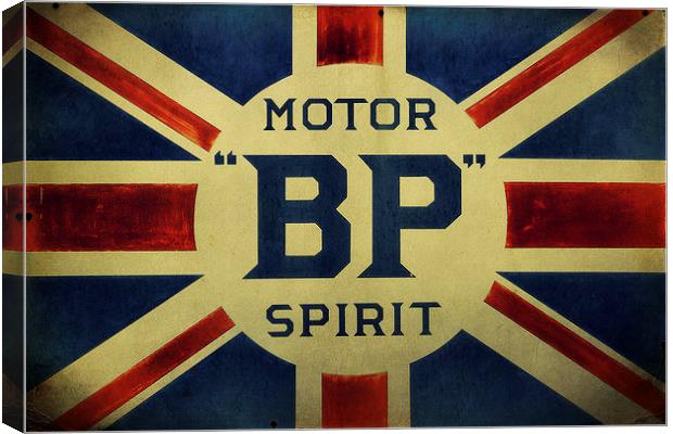 BP Motor Spirit Canvas Print by Heather Newton