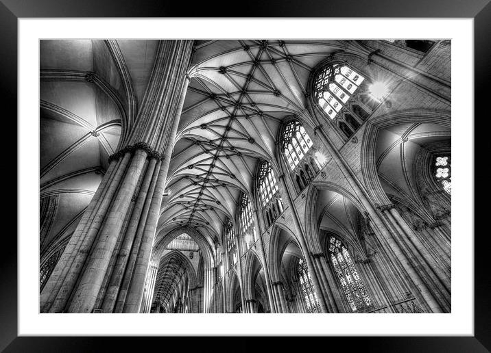 York Minster Interior Framed Mounted Print by Martin Williams
