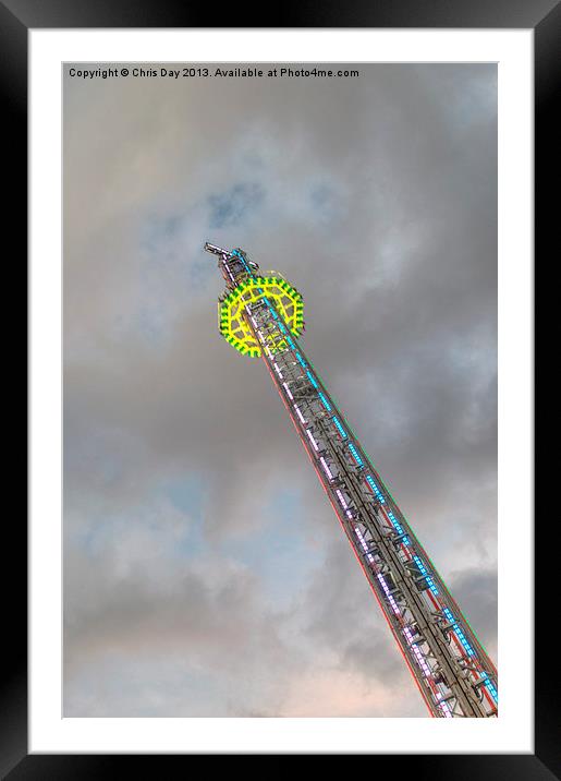 Winter Wonderland Power Tower Framed Mounted Print by Chris Day