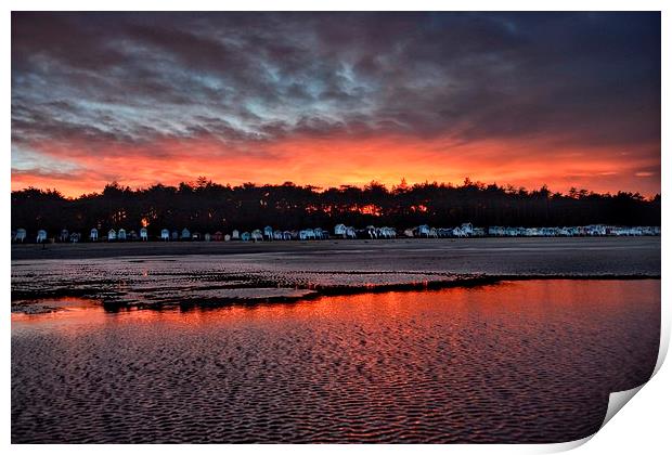 Wells calm after the storm Print by Gary Pearson