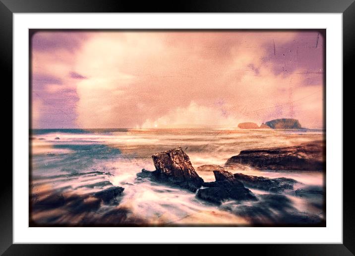 fantasy atmospheric seascape Framed Mounted Print by Will Harnett