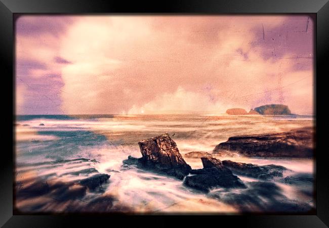 fantasy atmospheric seascape Framed Print by Will Harnett
