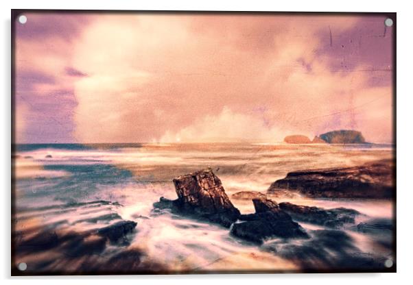 fantasy atmospheric seascape Acrylic by Will Harnett