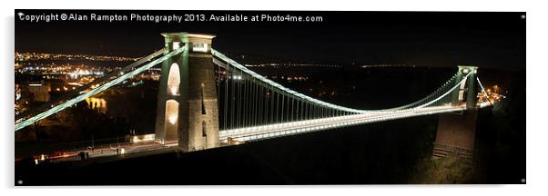 Clifton Suspension Bridge Acrylic by Alan Rampton Photography