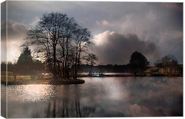 Sunset at Pendle Canvas Print by Irene Burdell