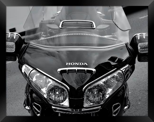 Honda Black and White Framed Print by Jason Moss