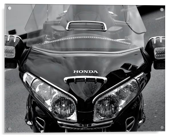 Honda Black and White Acrylic by Jason Moss